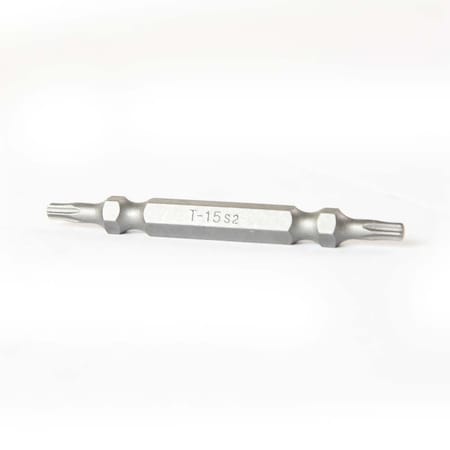 Superior Steel T15 Torx Double End Screwdriver Bits - 1.5 Inch Long, PK 10 BT15D-10PK